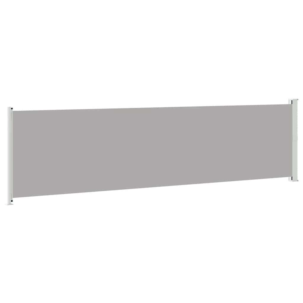 Seitenmarkise Ausziehbar 614x160 cm Grau