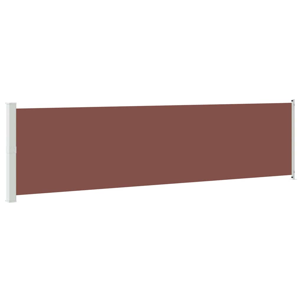 Seitenmarkise Ausziehbar 614x160 cm Braun