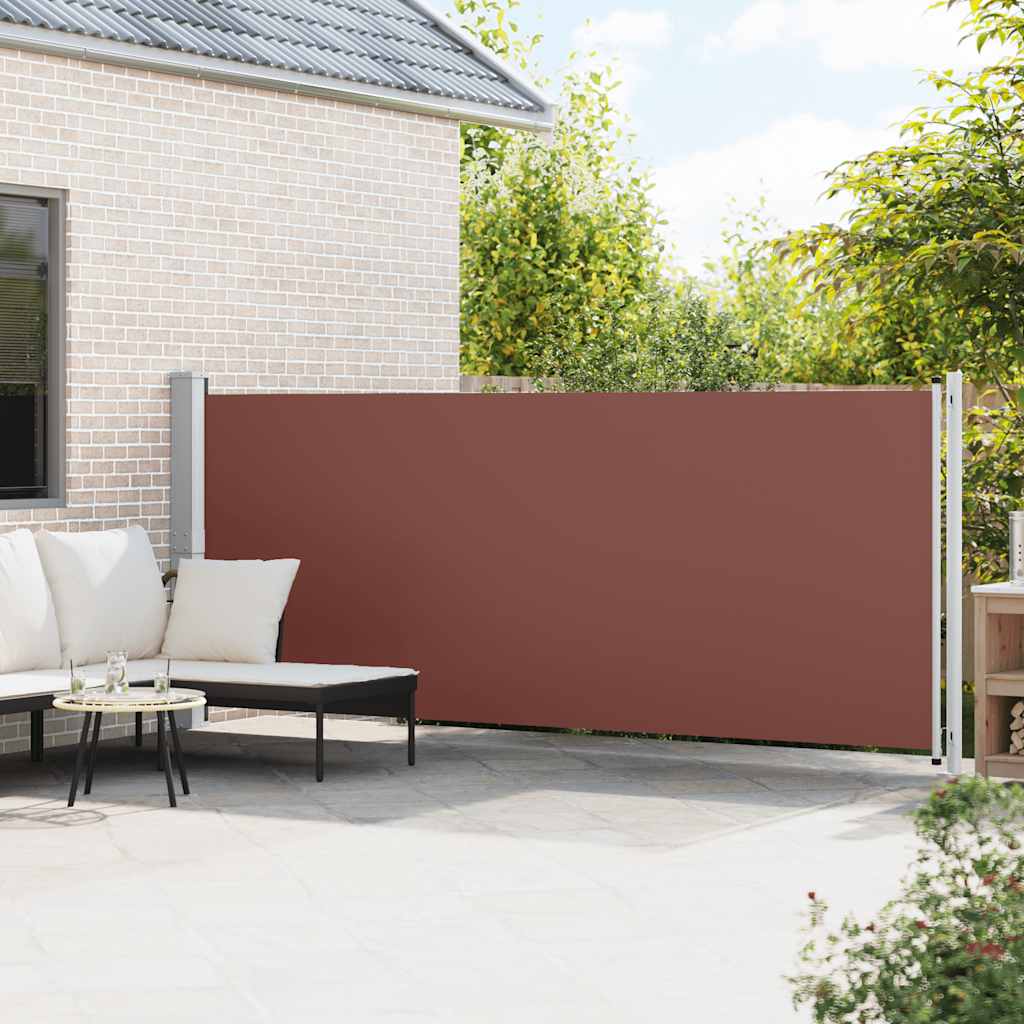 Seitenmarkise Ausziehbar 614x160 cm Braun