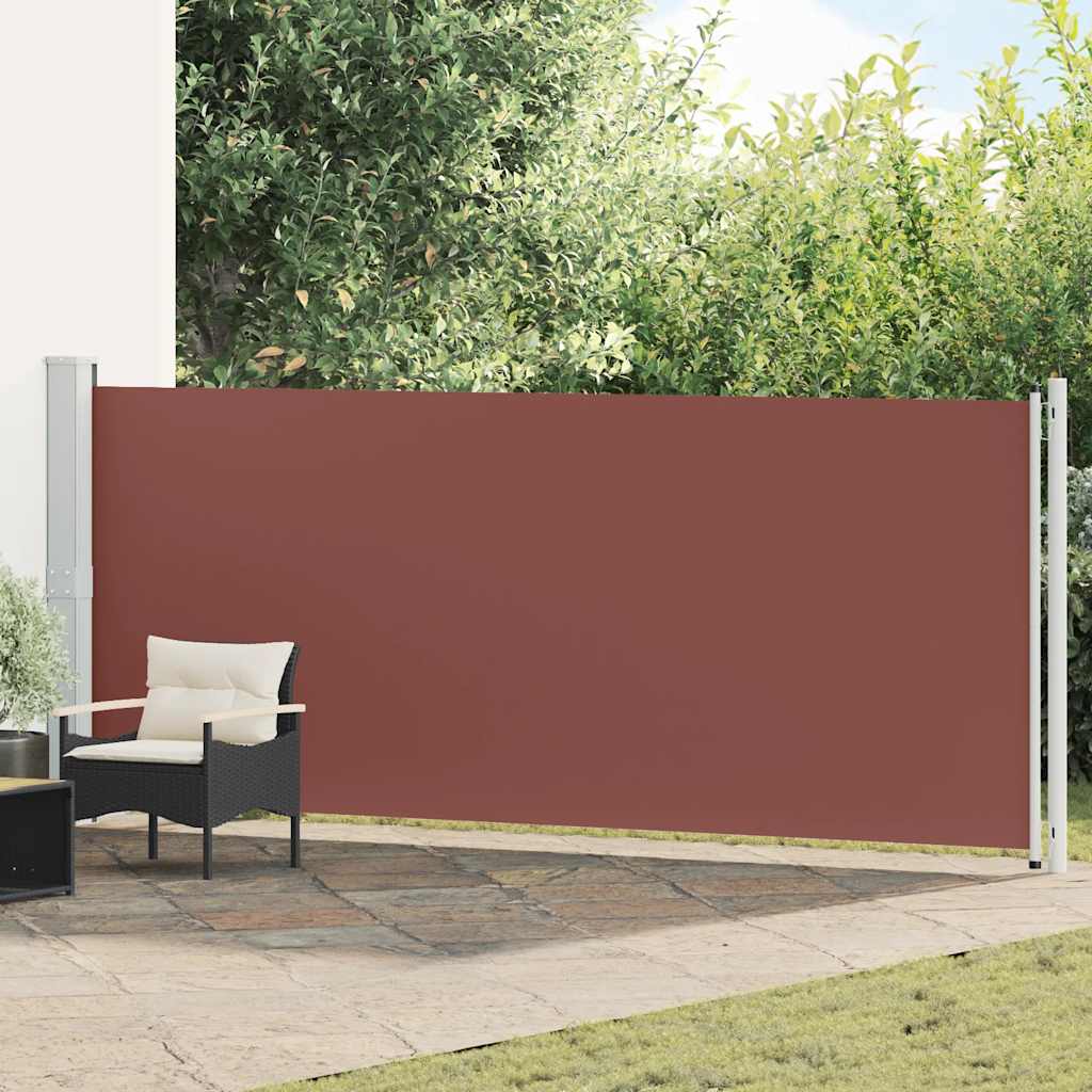 Seitenmarkise Ausziehbar 614x160 cm Braun