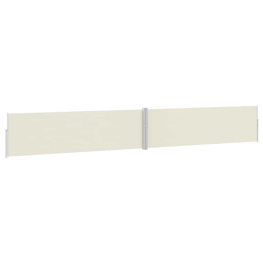 Ausziehbare Seitenmarkise 170x1200 cm Creme