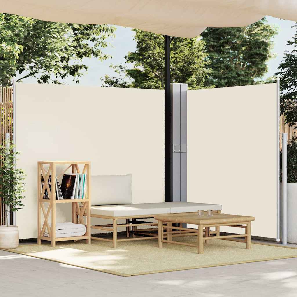 Ausziehbare Seitenmarkise 170x1200 cm Creme