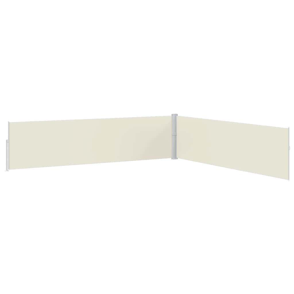 Ausziehbare Seitenmarkise 170x1200 cm Creme