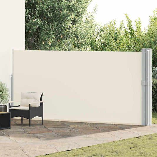 Ausziehbare Seitenmarkise 170x1200 cm Creme