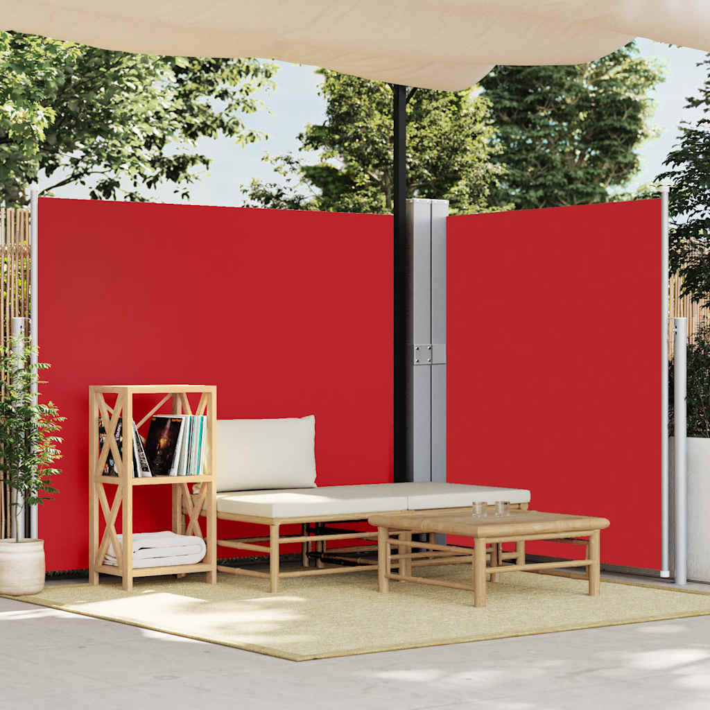 Ausziehbare Seitenmarkise 170x1200 cm Rot