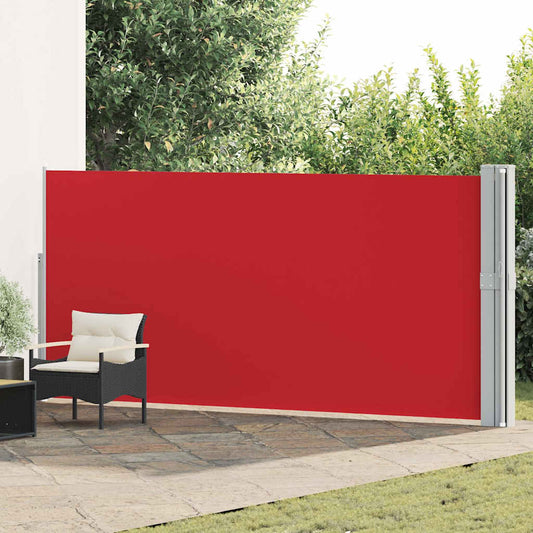 Ausziehbare Seitenmarkise 170x1200 cm Rot