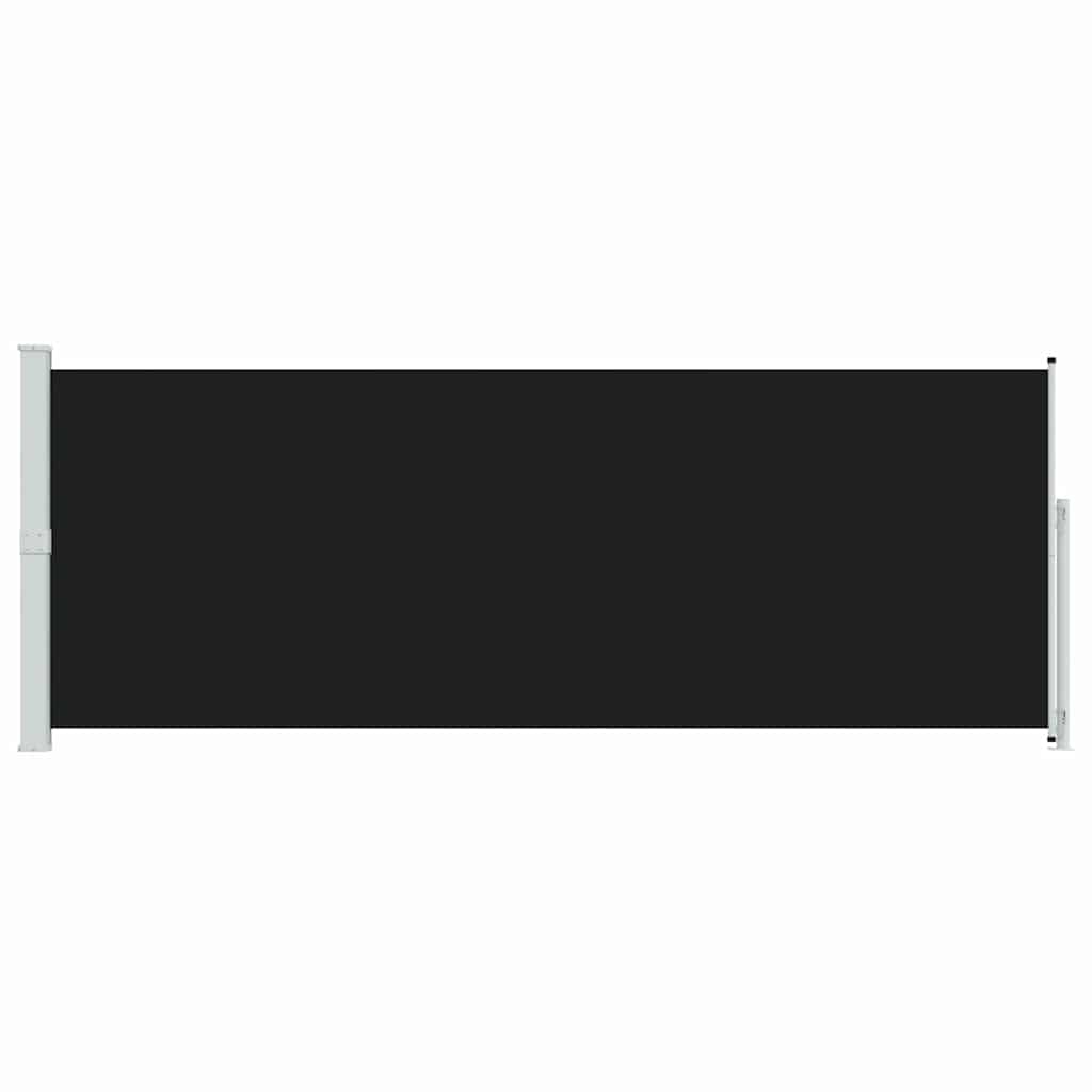 Seitenmarkise Ausziehbar 180x514 cm Schwarz