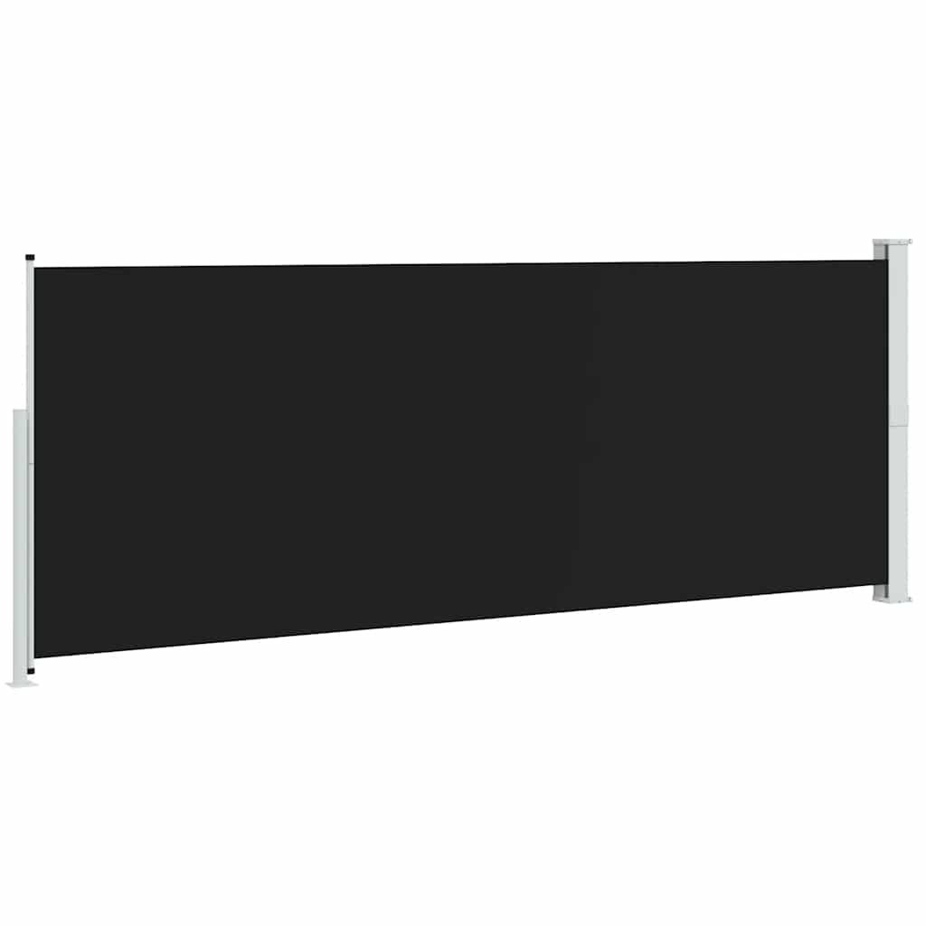 Seitenmarkise Ausziehbar 180x514 cm Schwarz