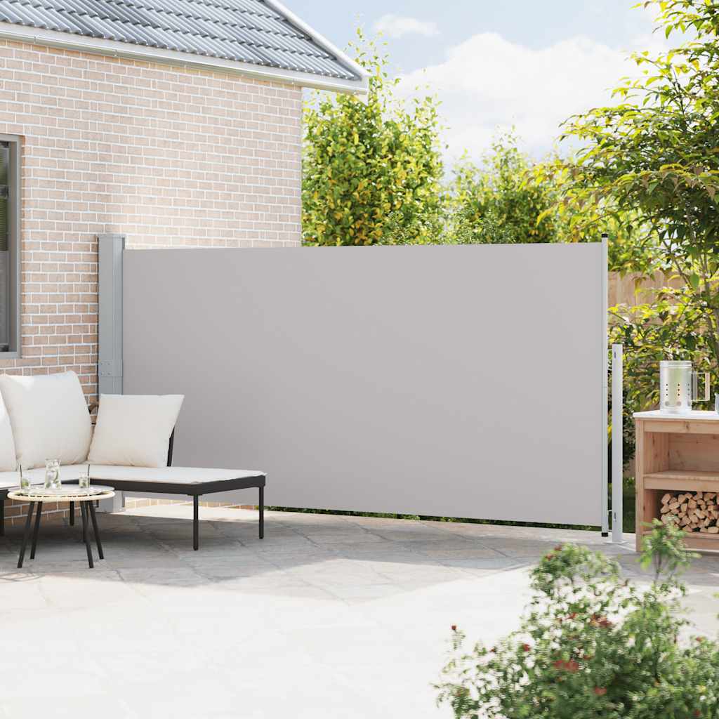Seitenmarkise Ausziehbar 180x514 cm Grau