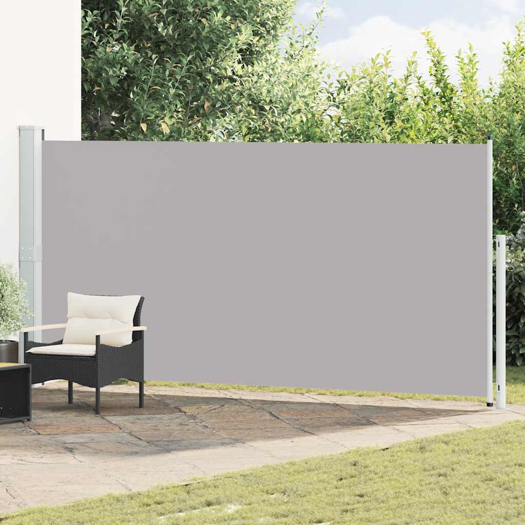 Seitenmarkise Ausziehbar 180x514 cm Grau