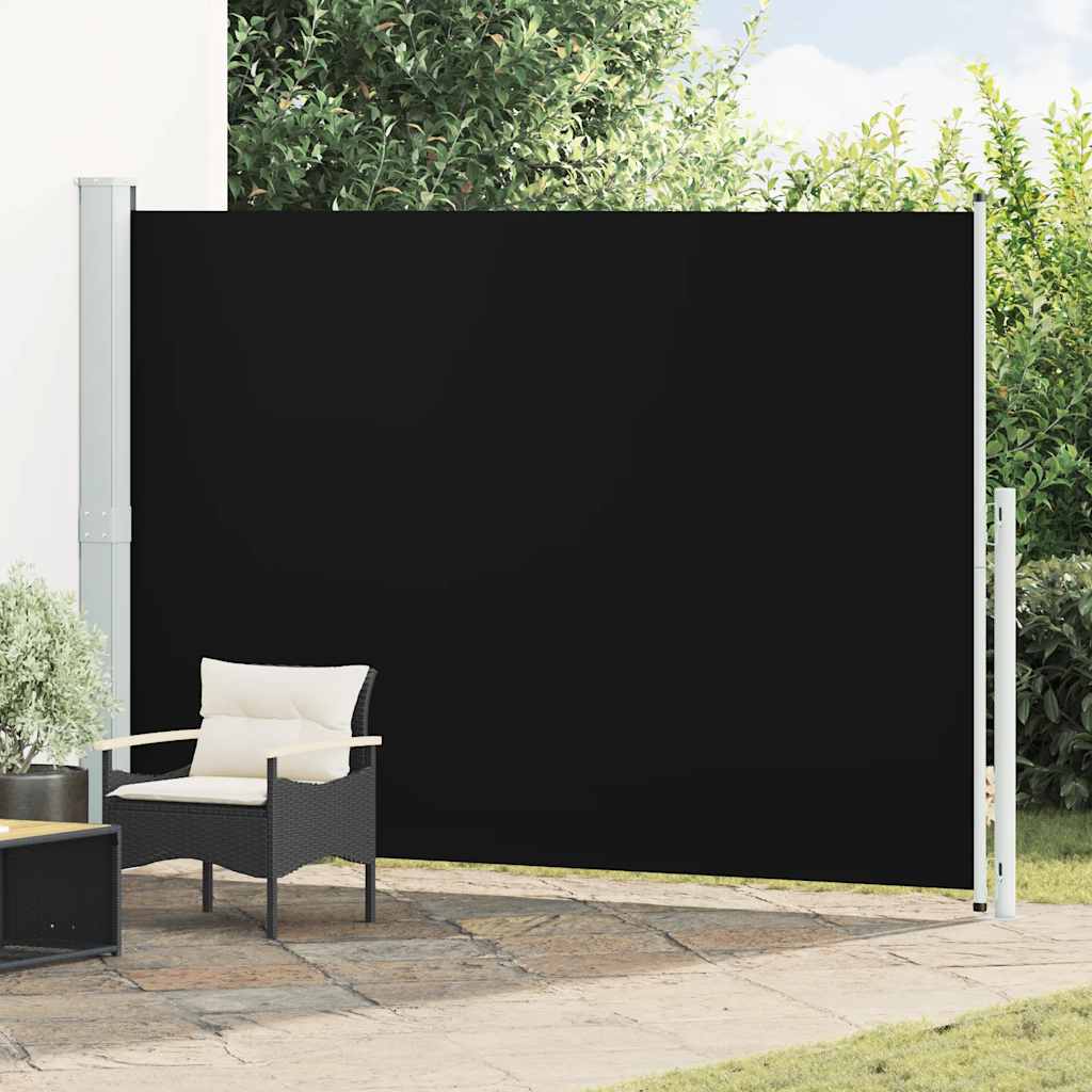 Seitenmarkise Ausziehbar 200x314 cm Schwarz