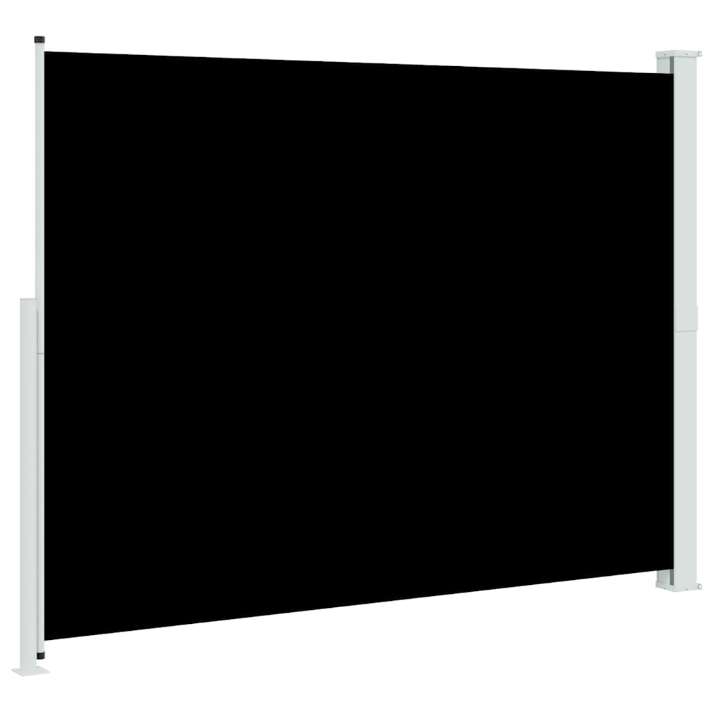 Seitenmarkise Ausziehbar 220x300 cm Schwarz