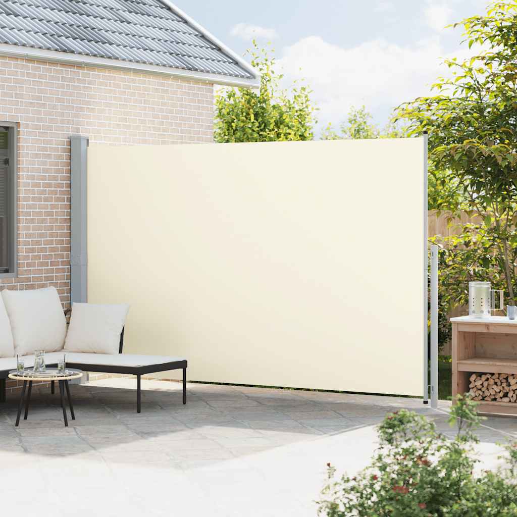 Seitenmarkise Ausziehbar 220x514 cm Creme