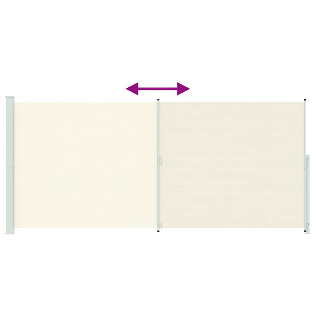 Seitenmarkise Ausziehbar 220x514 cm Creme