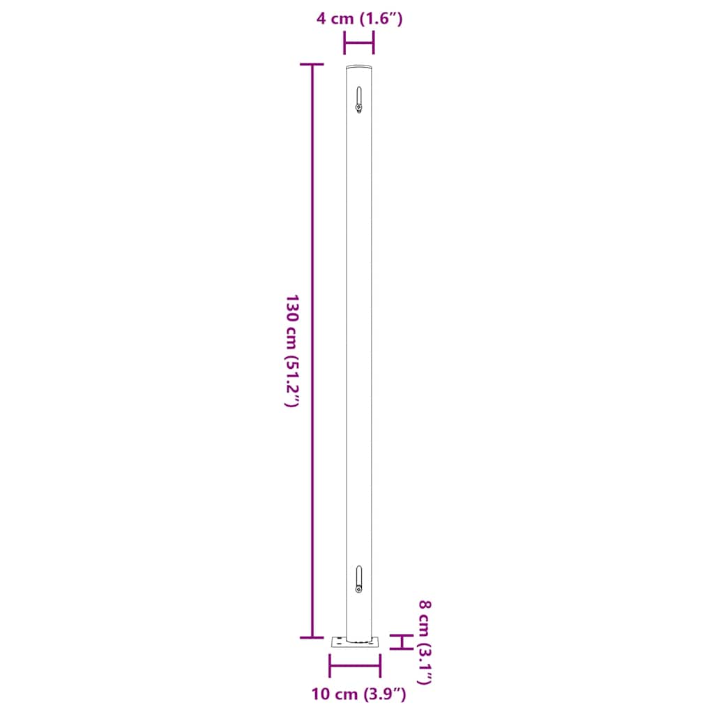 Seitenmarkise Ausziehbar 220x514 cm Creme