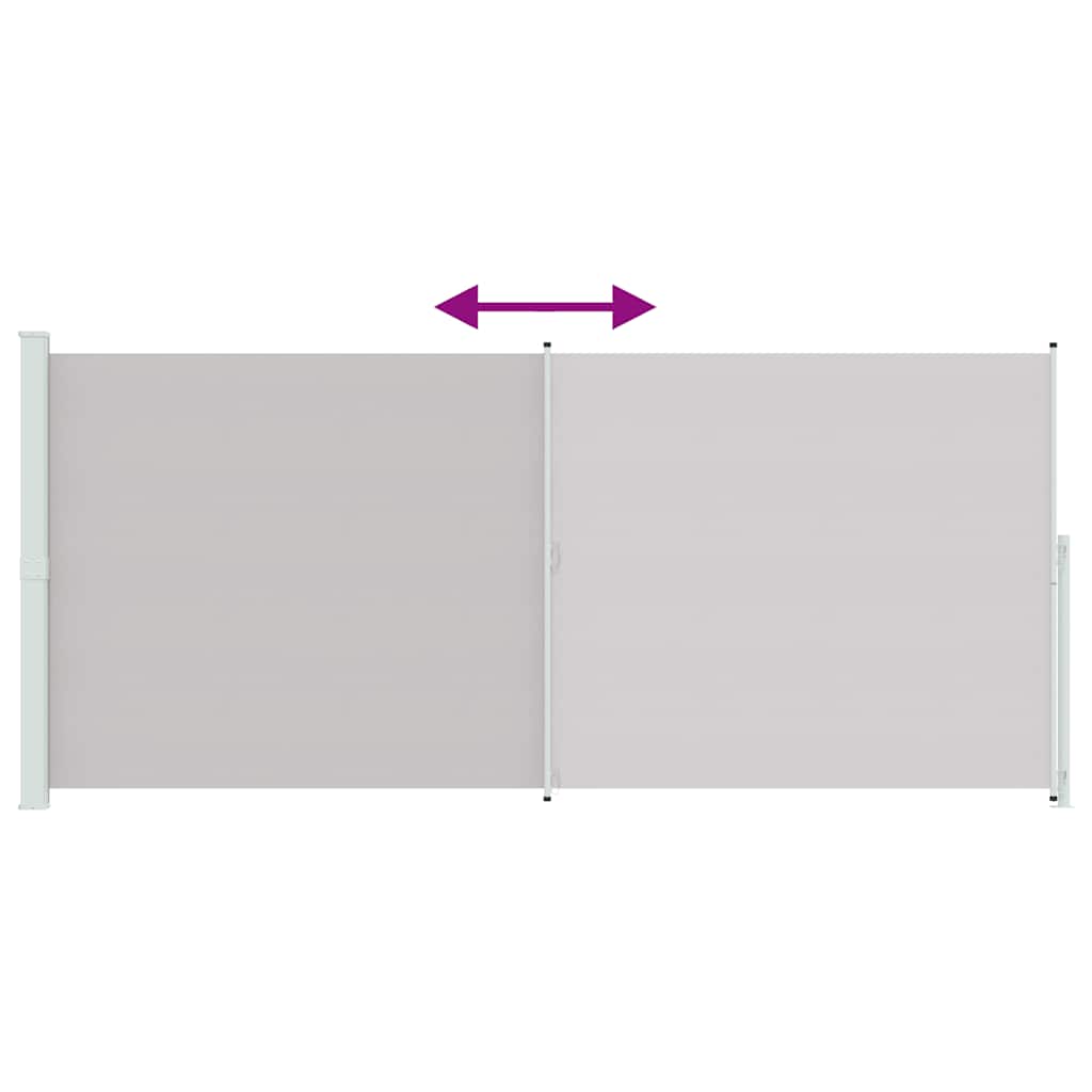 Seitenmarkise Ausziehbar 220x514 cm Grau