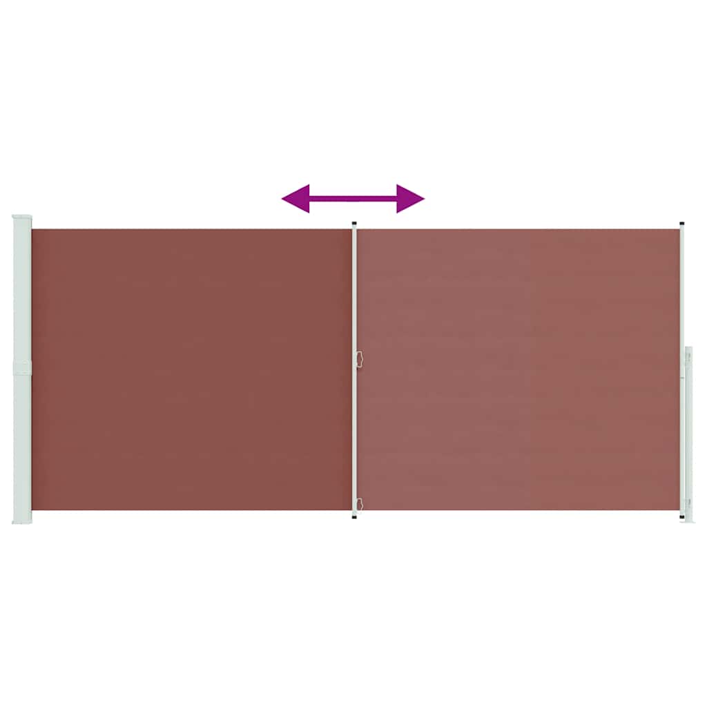Seitenmarkise Ausziehbar 220x500 cm Braun