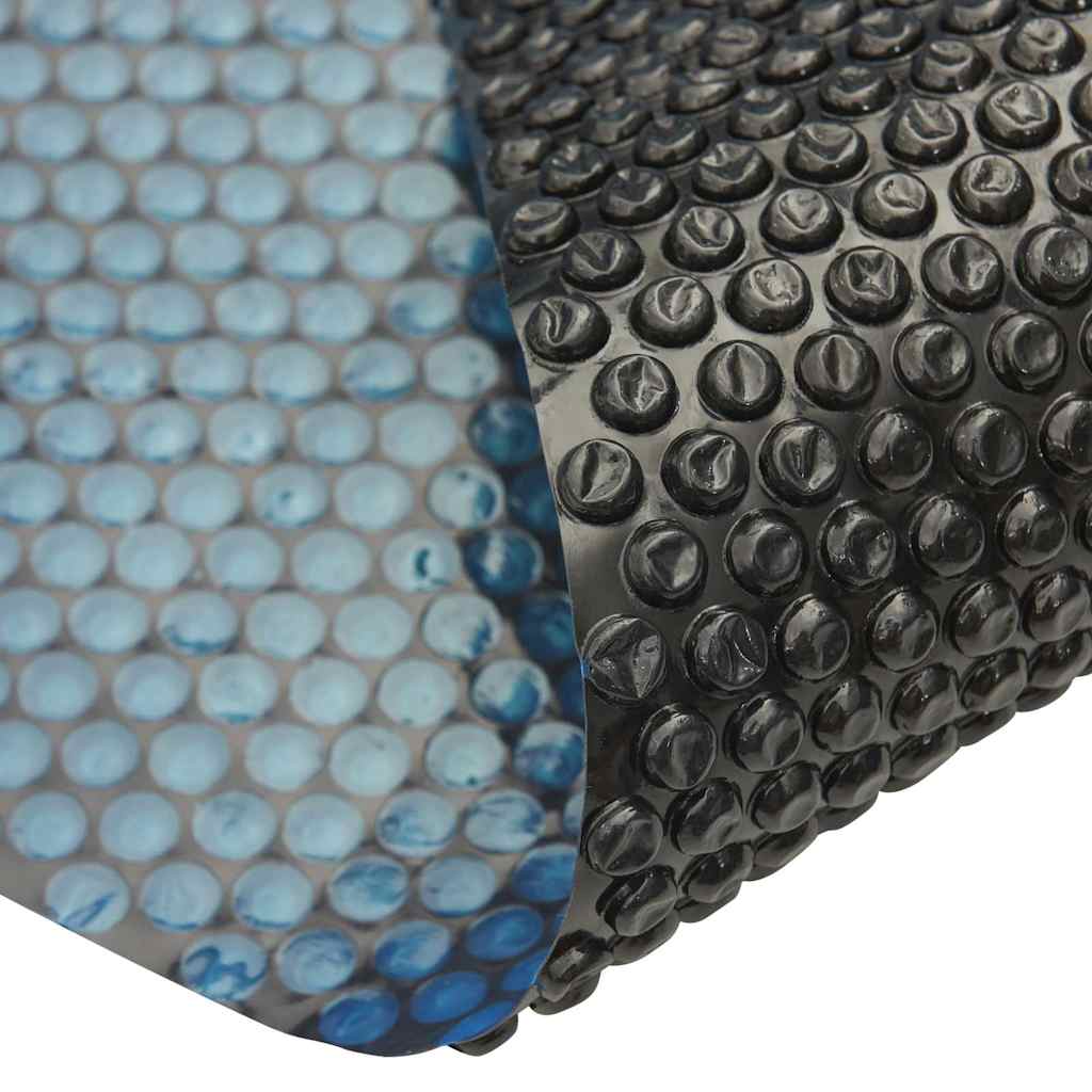 Treibende Pool-Solarplane PE 549 cm Schwarz und Blau