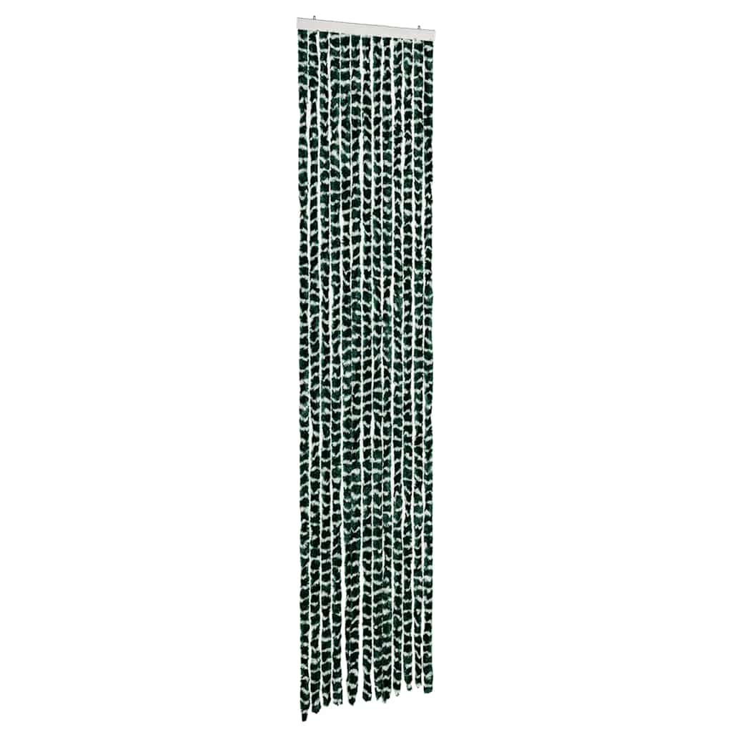 Insektenschutz-Vorhang Grün und Weiß 56x185 cm Chenille