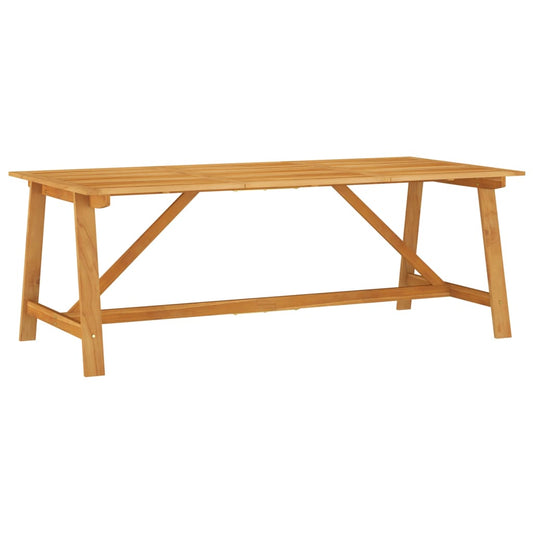 Table à manger de jardin 206x100x74 cm en bois d'acacia massif