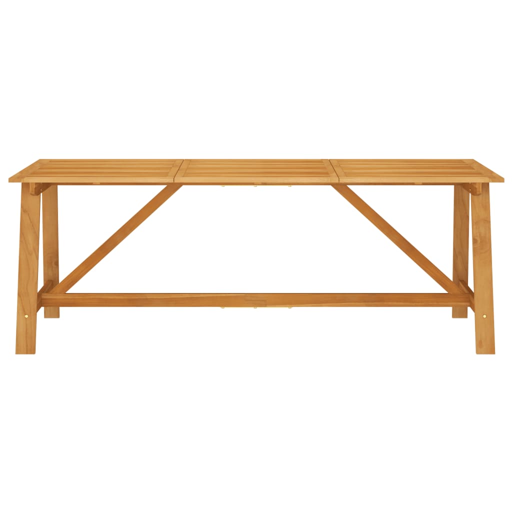 Table à manger de jardin 206x100x74 cm en bois d'acacia massif