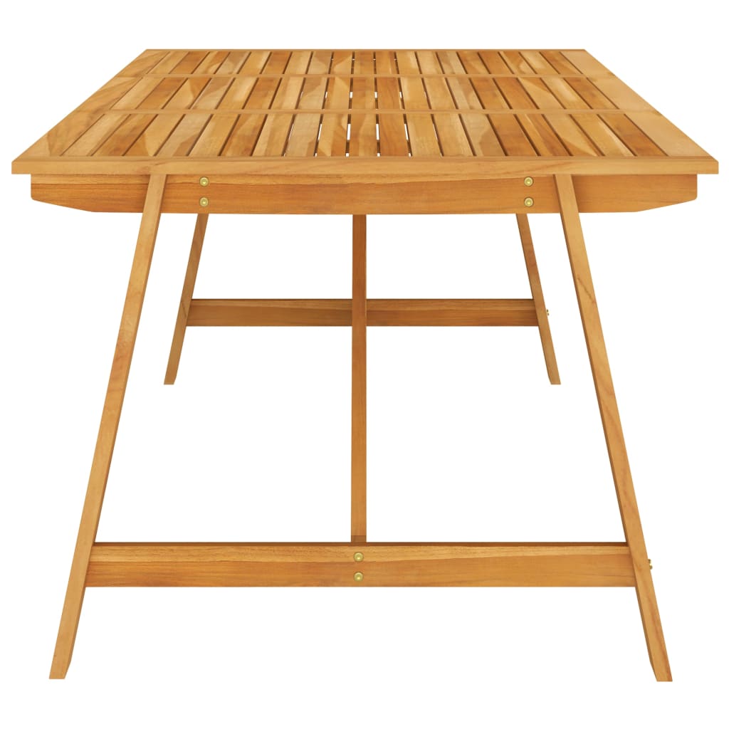 Table à manger de jardin 206x100x74 cm en bois d'acacia massif