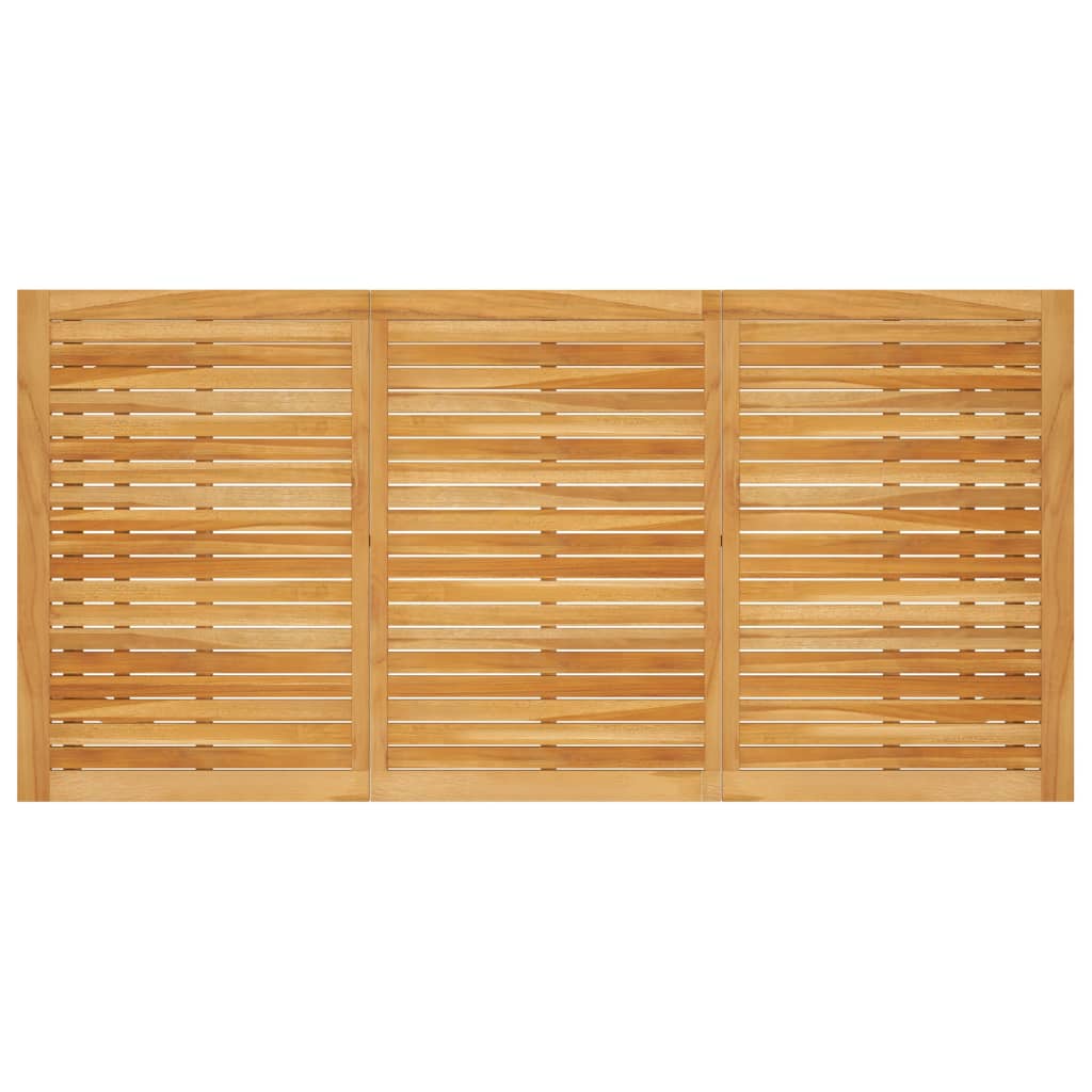 Table à manger de jardin 206x100x74 cm en bois d'acacia massif
