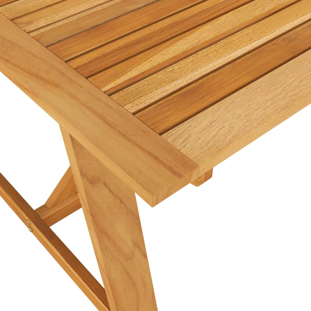Table à manger de jardin 206x100x74 cm en bois d'acacia massif