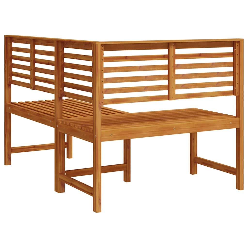 Garten-Eckbank 140 cm Massivholz Akazie