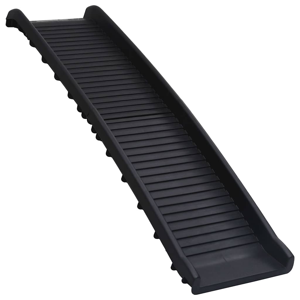 Hunderampe Klappbar Schwarz 155,5x40x15,5 cm