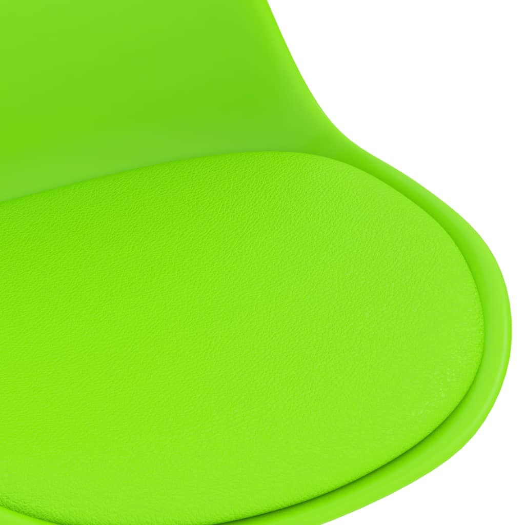 Drehbare Esszimmerstühle 2 Stk. Grün Kunstleder