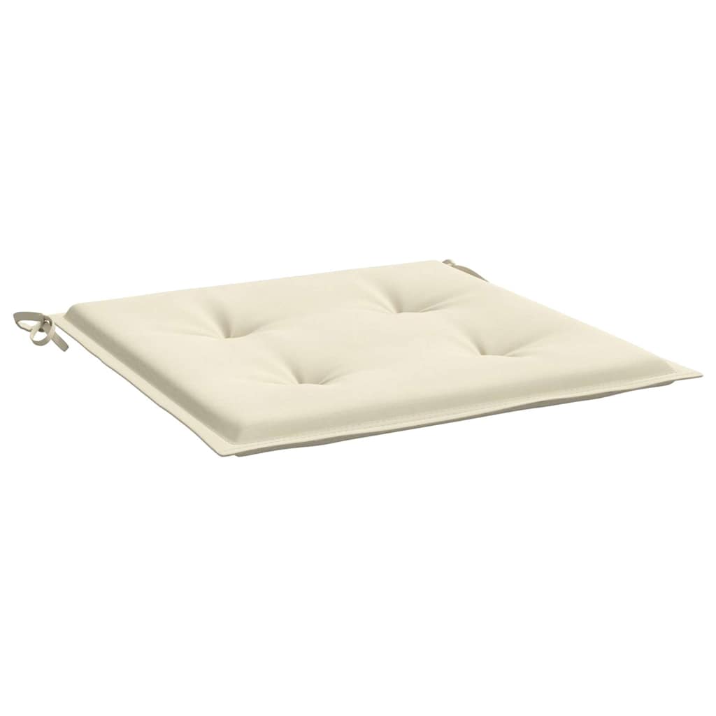 Gartenstuhl-Kissen 2 Stk. Creme 40x40x3 cm Oxford-Gewebe