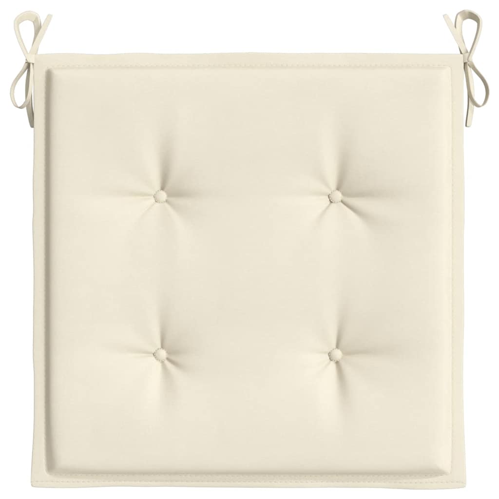 Gartenstuhl-Kissen 2 Stk. Creme 40x40x3 cm Oxford-Gewebe