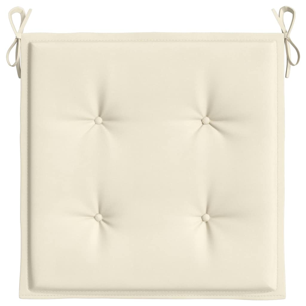 Gartenstuhl-Kissen 2 Stk. Creme 40x40x3 cm Oxford-Gewebe