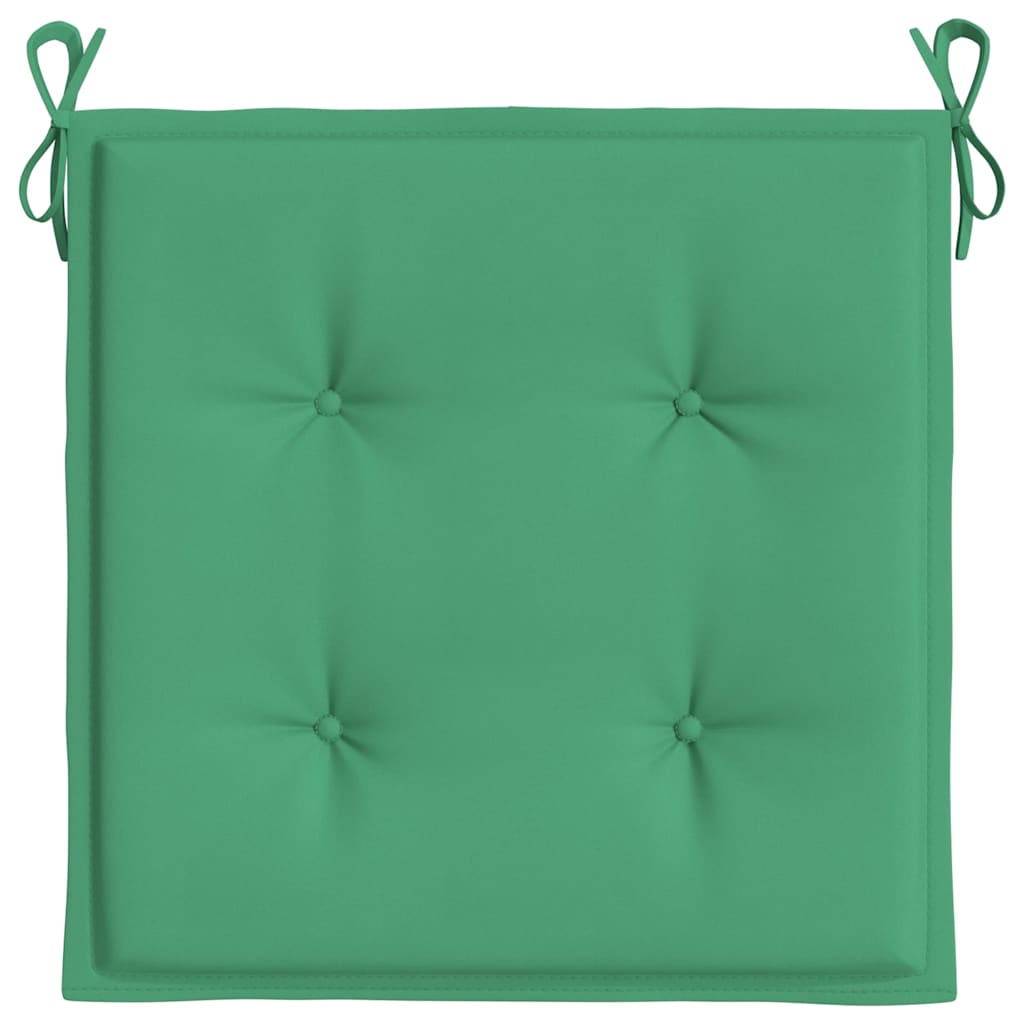 Gartenstuhl-Kissen 6 Stk. Grün 40x40x4 cm Oxford-Gewebe