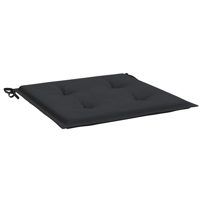 Gartenstuhl-Kissen 6 Stk. Schwarz 40x40x3 cm Oxford-Gewebe