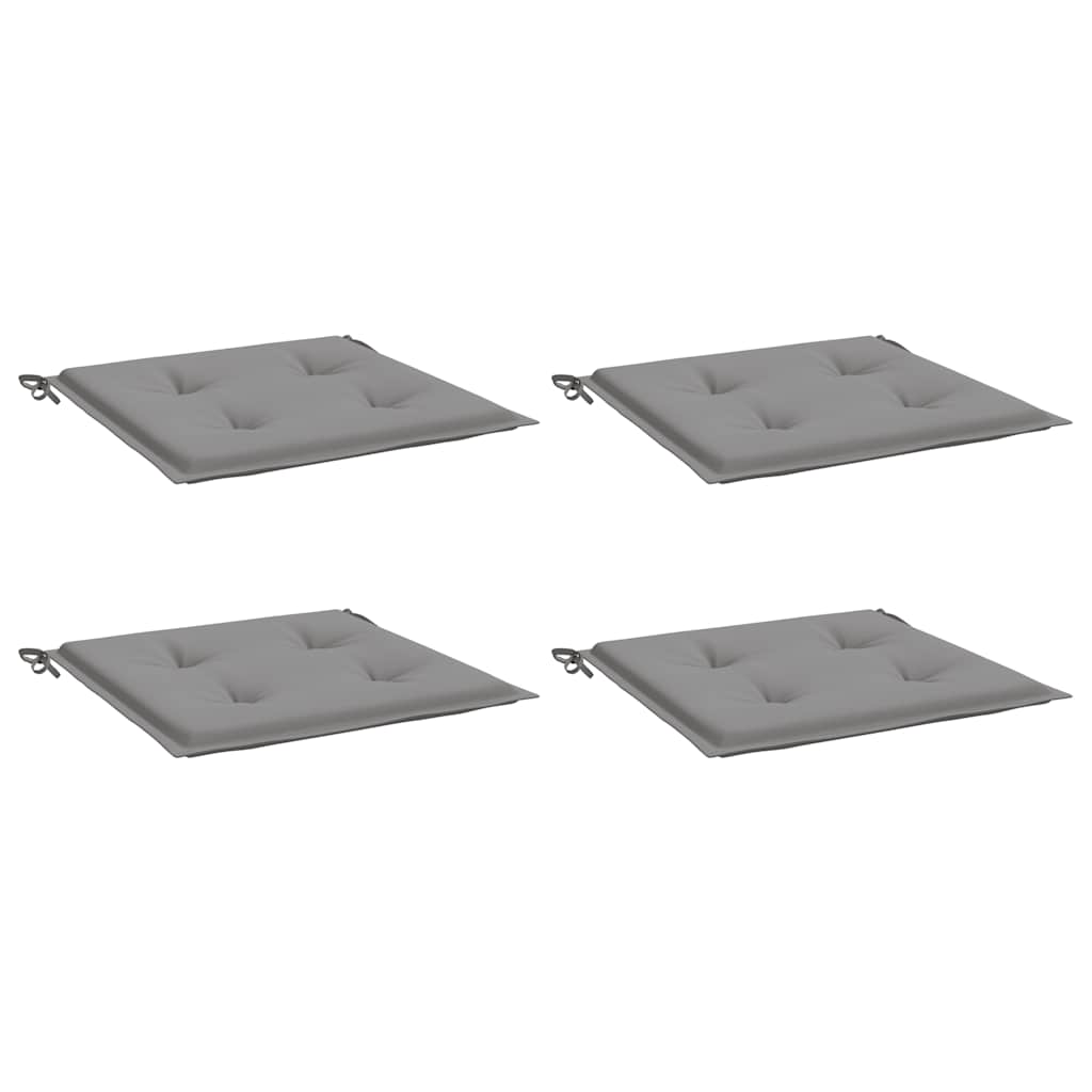 Gartenstuhl-Kissen 4 Stk. Grau 50x50x3 cm Oxford-Gewebe