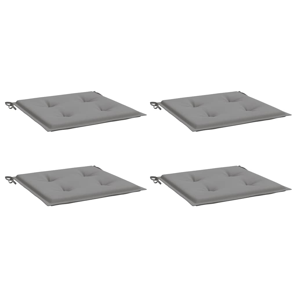 Gartenstuhl-Kissen 4 Stk. Grau 50x50x3 cm Oxford-Gewebe
