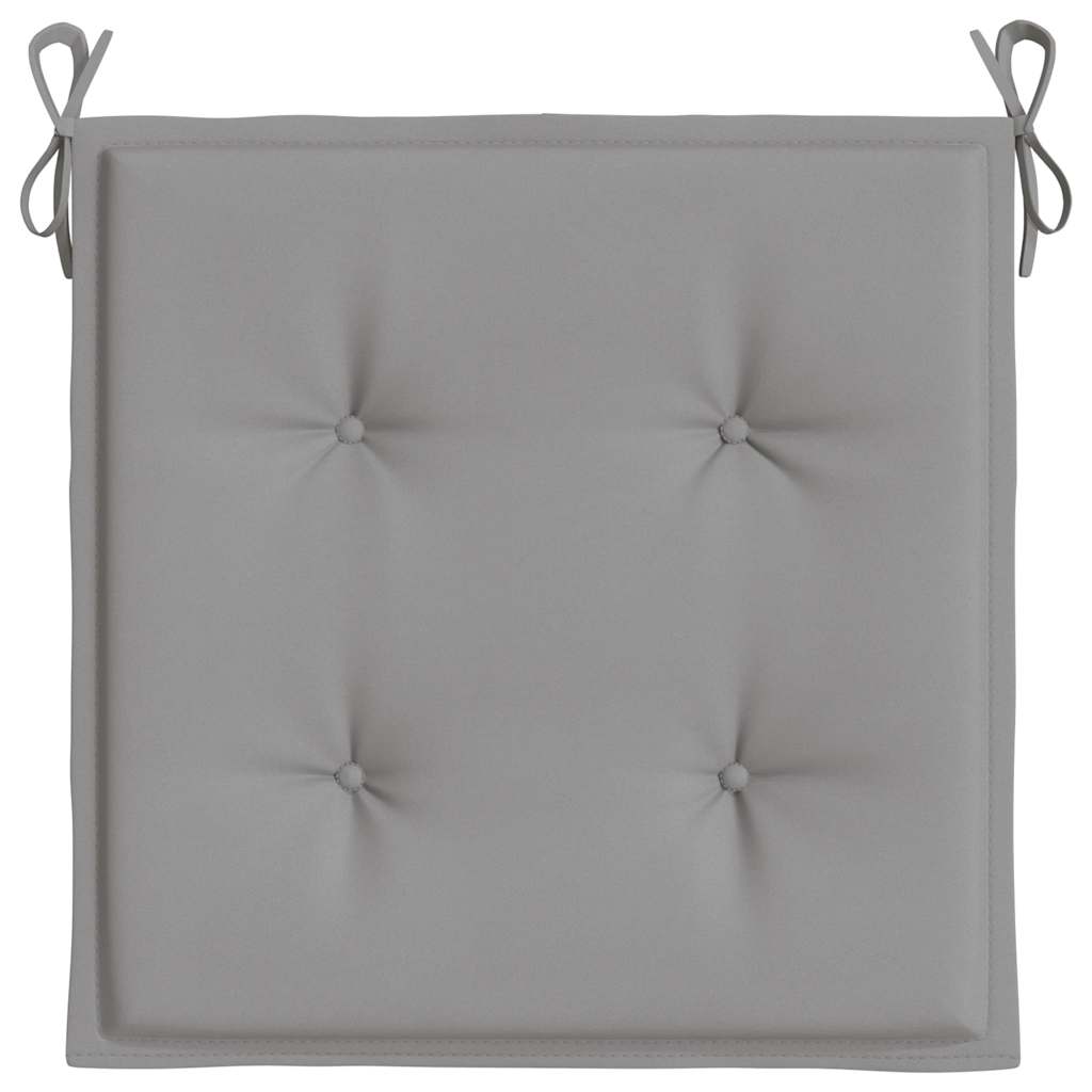 Gartenstuhl-Kissen 6 Stk. Grau 50x50x3 cm Oxford-Gewebe