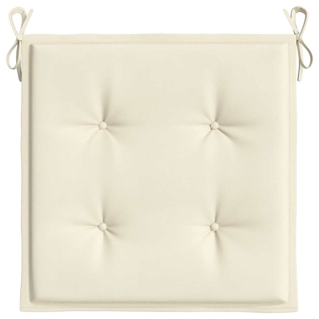 Gartenstuhl-Kissen 6 Stk. Creme 50x50x2 cm Oxford-Gewebe