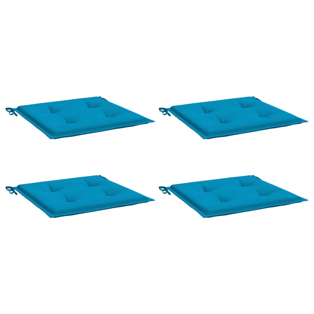Gartenstuhl-Kissen 4 Stk. Blau 50x50x4 cm Oxford-Gewebe