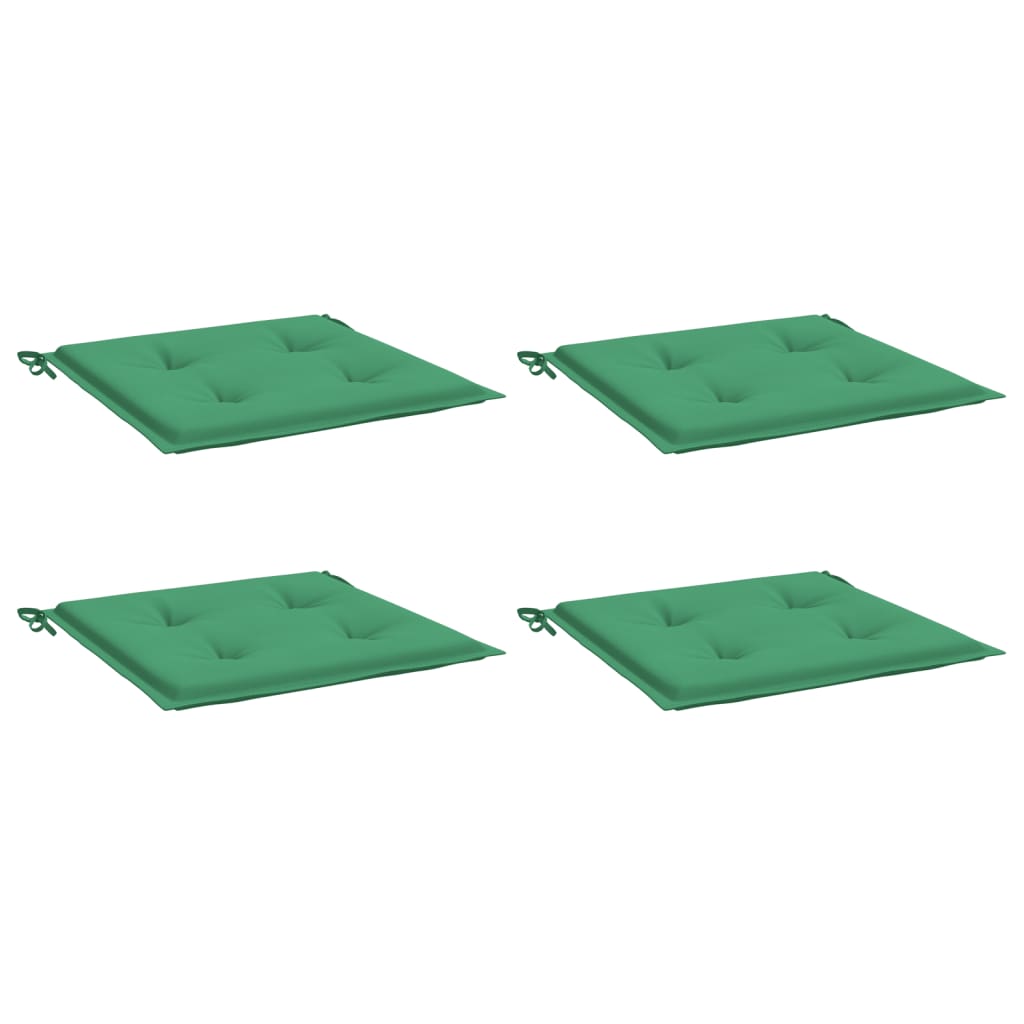 Gartenstuhl-Kissen 4 Stk. Grün 50x50x4 cm Oxford-Gewebe