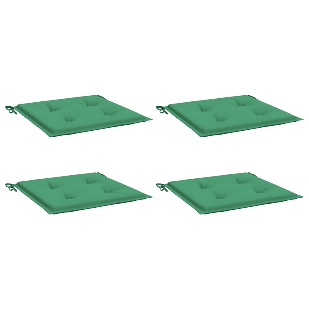 Gartenstuhl-Kissen 4 Stk. Grün 50x50x3 cm Oxford-Gewebe