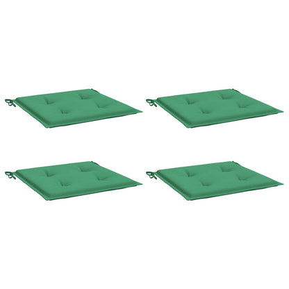 Gartenstuhl-Kissen 4 Stk. Grün 50x50x3 cm Oxford-Gewebe