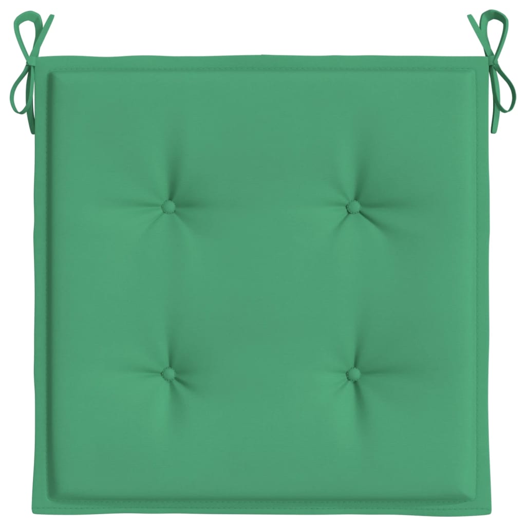 Gartenstuhl-Kissen 4 Stk. Grün 50x50x4 cm Oxford-Gewebe