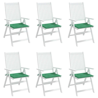 Gartenstuhl-Kissen 6 Stk. Grün 50x50x3 cm Oxford-Gewebe