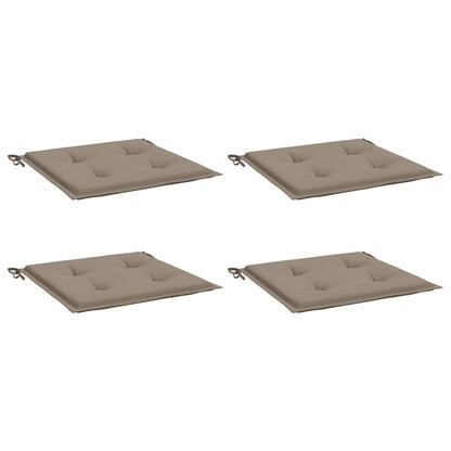 Gartenstuhl-Kissen 4 Stk. Taupe 50x50x3 cm Oxford-Gewebe