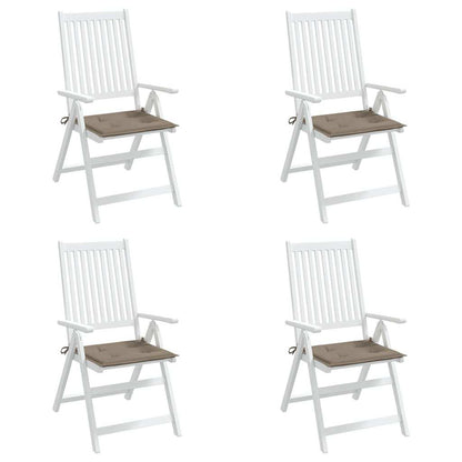 Gartenstuhl-Kissen 4 Stk. Taupe 50x50x3 cm Oxford-Gewebe