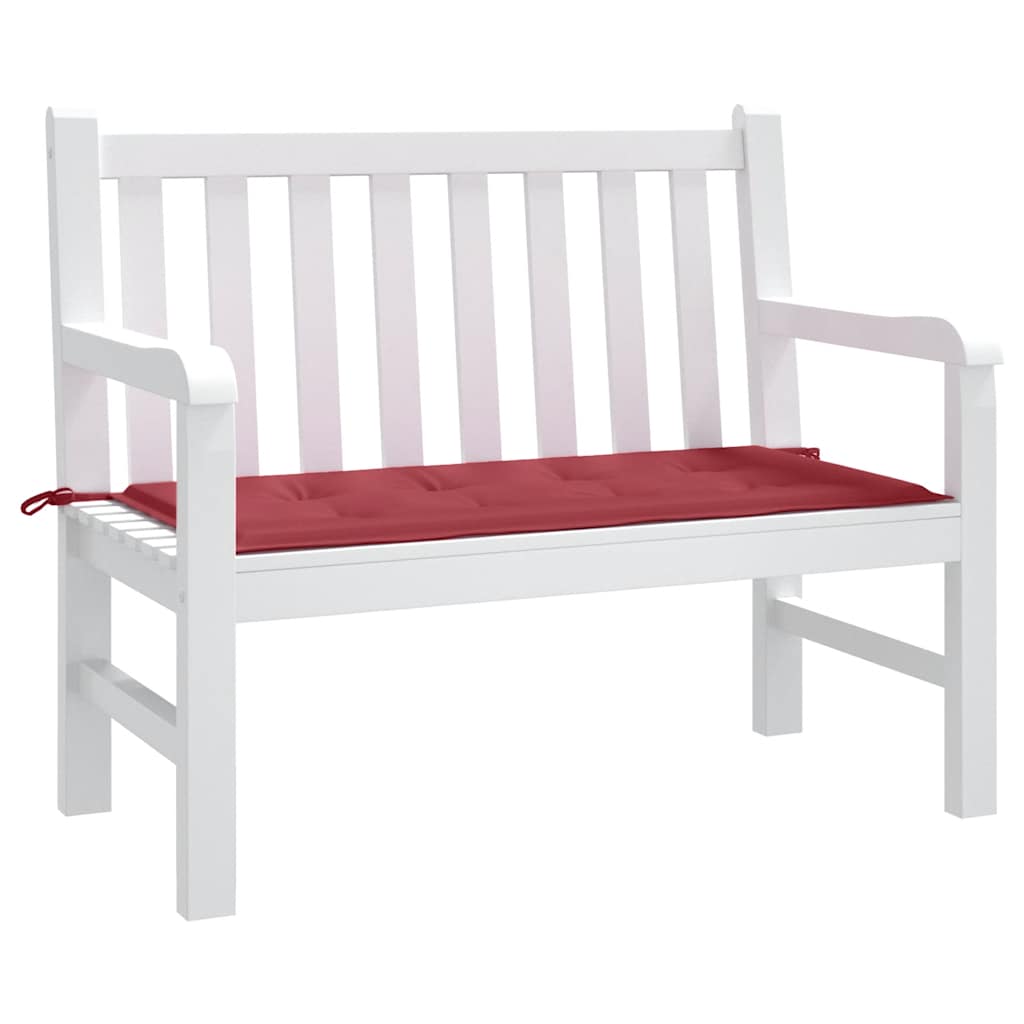 Gartenbank-Auflage Weinrot 100x50x4 cm Oxford-Gewebe