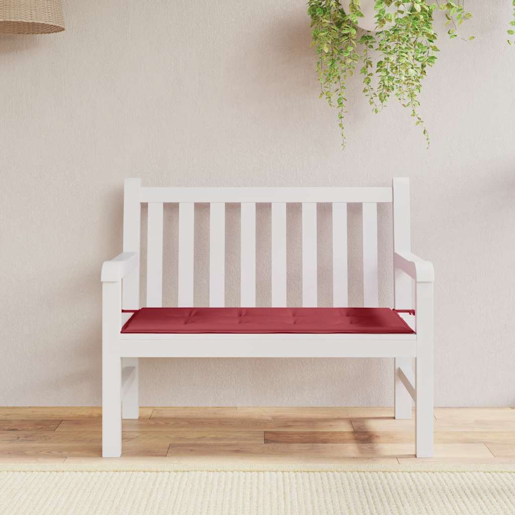 Gartenbank-Auflage Weinrot 100x50x4 cm Oxford-Gewebe